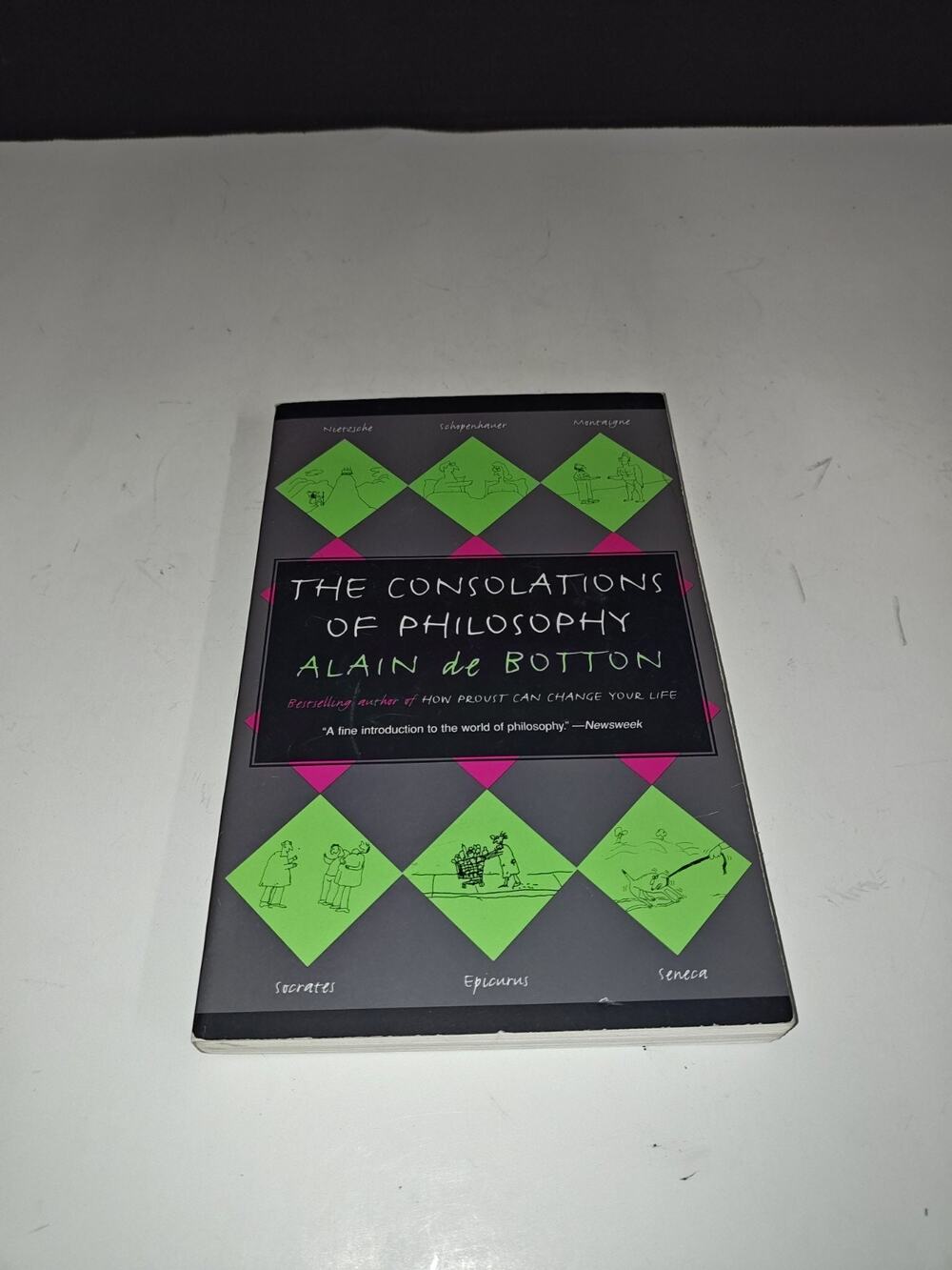 The Consolations Of Philosophy By Alain de Botton Vintage Paperback Book 2001